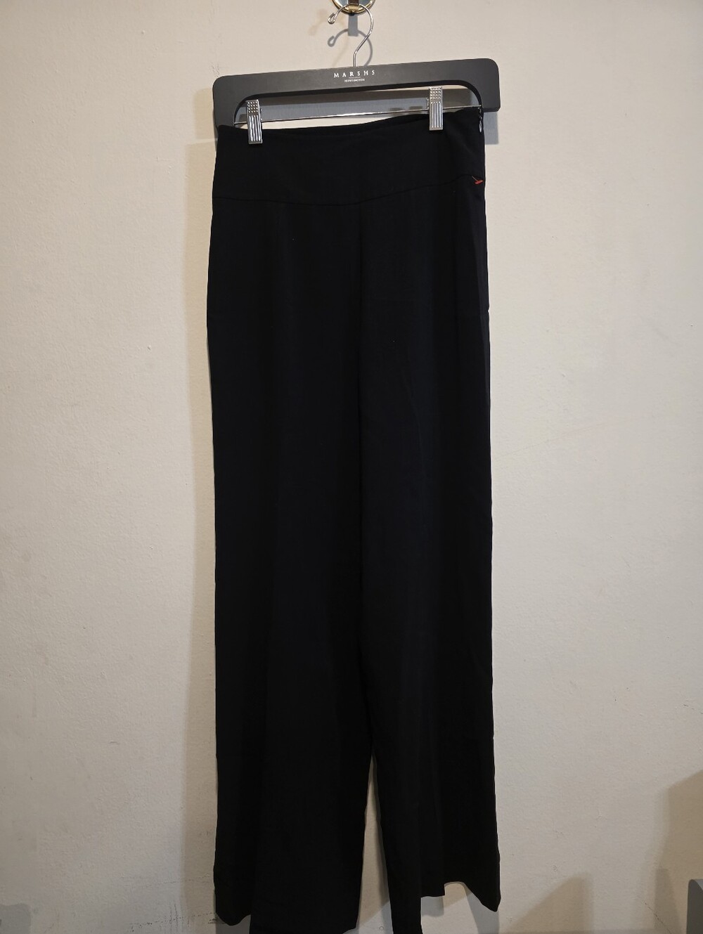 Akris Punto Black High-Rise Wide-Leg Tailored Trousers Pants Size US 6 / F 38